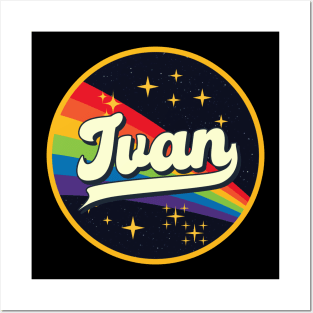 Ivan // Rainbow In Space Vintage Style Posters and Art